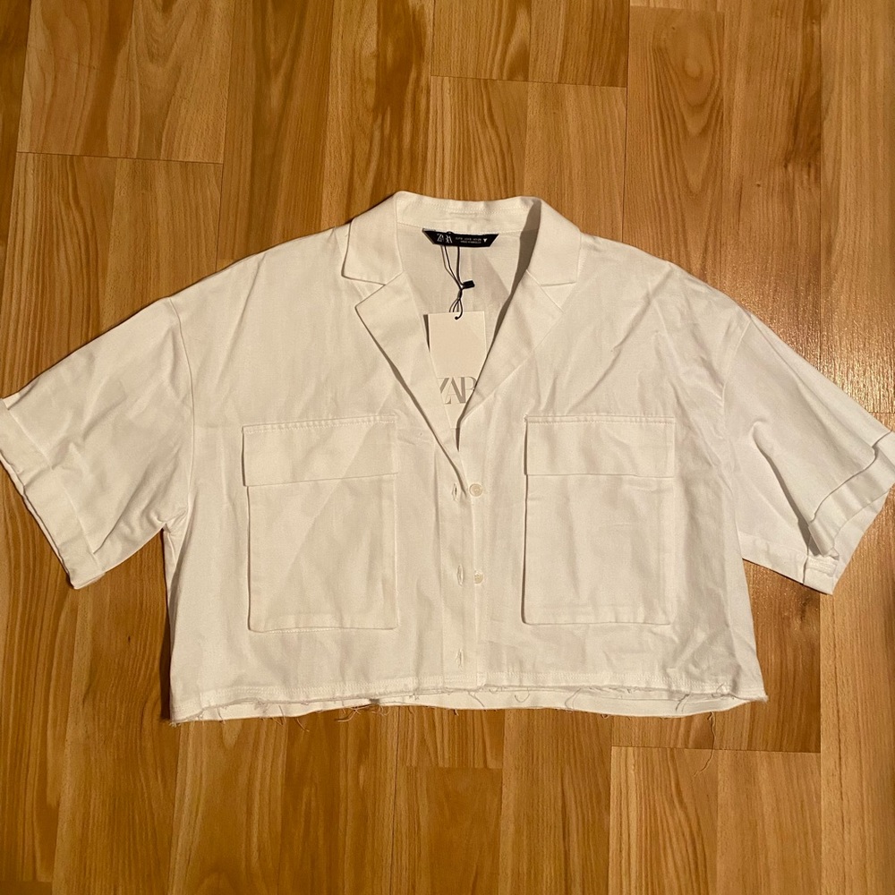 Zara Crop Blouse